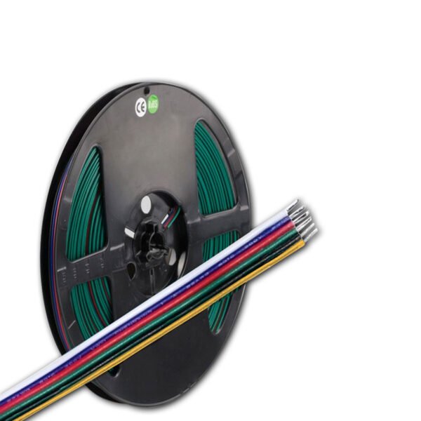 ISOLED 114715 Kabel RGB+W+WW 10m Rolle 6-polig 0,5mm² H03VH-H AWG20