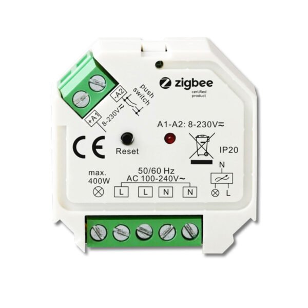 ISOLED 114728 ZigBee 3.0/Push Universal Triac-Dimmer 230V, 200VA