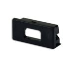 ISOLED 114755 Endkappe EC76B schwarz für Profil PURE14 S mit Kabeldurchführung, 1 STK