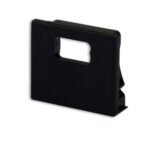 ISOLED 114761 Endkappe EC78B schwarz für Profil PURE12 S mit Kabeldurchführung, 1 STK