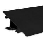 ISOLED 114804 LED Aufbauleuchtenprofil HIDE TRIANGLE Aluminium schwarz RAL 9005, 200cm