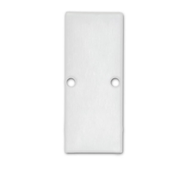 ISOLED 114831 Endkappe EC90 Aluminium weiß RAL 9003 für Profil HIDE DOUBLE inkl. Schrauben