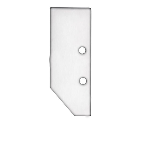 ISOLED 114837 Endkappe EC92 Aluminium weiß RAL 9003 für Profil HIDE ASYNC inkl. Schrauben