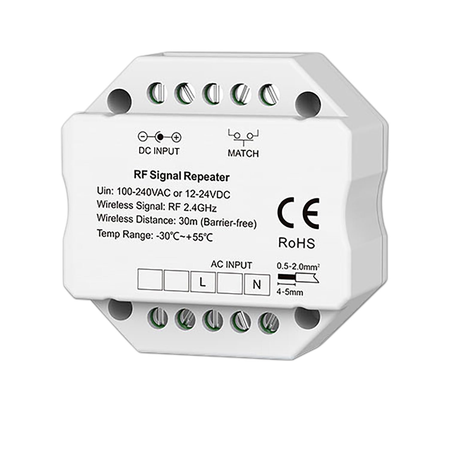 114892_1 ISOLED 114892 Sys-Pro Mesh Signal Repeater, max. 30m, 12-24V DC / 100-240V AC – Bild 1