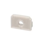 ISOLED 114952 Endkappe E203 für LED Fliesenprofil Abschluss, mit Kabeldurchführung, 1STK