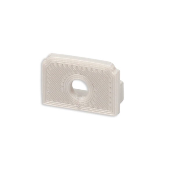 ISOLED 114952 Endkappe E203 für LED Fliesenprofil Abschluss, mit Kabeldurchführung, 1STK