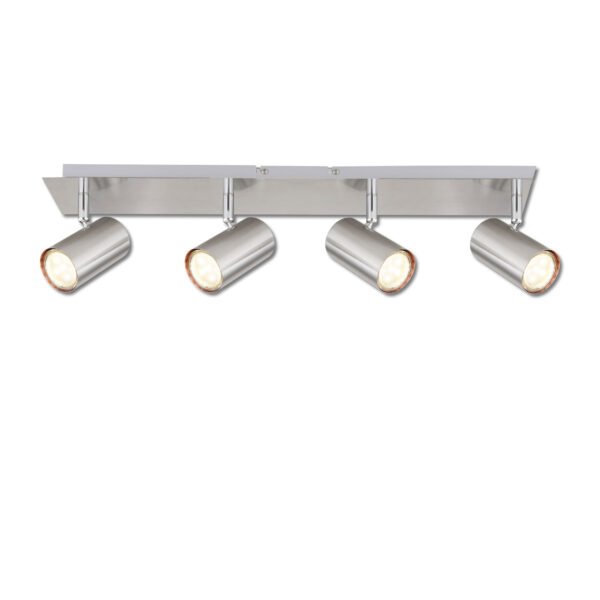 ISOLED 115000 Deckenstrahler nickel matt, 4xGU10 Fassung, exkl. Leuchtmittel