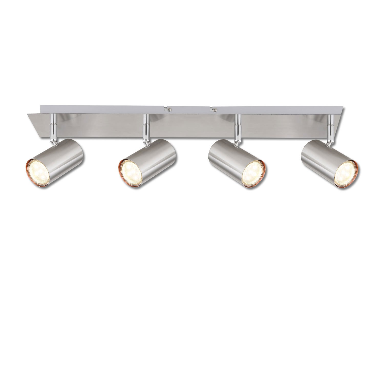 1150002 ISOLED 115000 Deckenstrahler nickel matt, 4xGU10 Fassung, exkl. Leuchtmittel – Bild 1