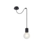 ISOLED 115047 Hängeleuchte Metall schwarz, 120cm Kabel, 1xE27 Fassung, exkl. Leuchtmittel