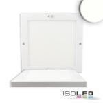 ISOLED 115105 Deckenlampe Slim eckig weiß, 220x220mm, mit PIR-Bewegungssensor, 18W, Trafo integriert, neutralweiß