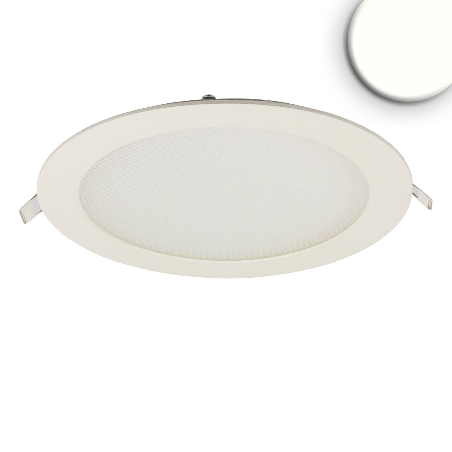 115473_1 ISOLED 115473 LED Downlight, 18W, rund, ultraflach, blendungsreduziert, weiß, neutralweiß, CRI90 – Bild 1