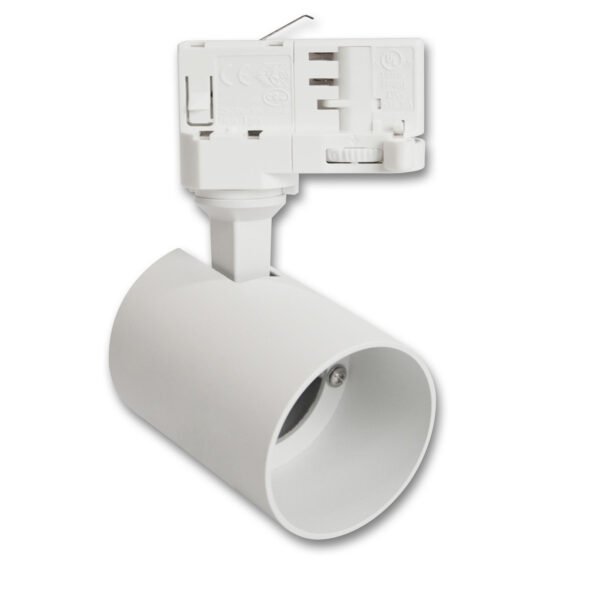 ISOLED 115504 3-Phasen Schienen-Adapter Mini für GU10-Spots, weiß matt