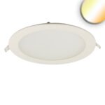 ISOLED 115595 LED Downlight, 18W, rund ultraflach weiß, 225mm, ColorSwitch 3000|3500|4000K, dimmbar