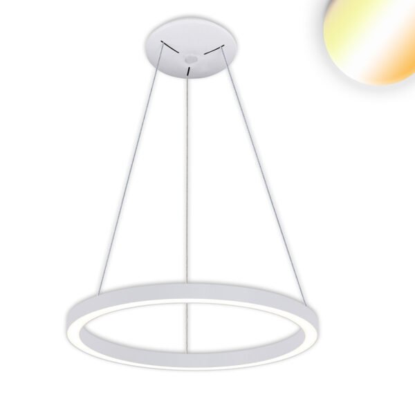 ISOLED 115646 LED Hängeleuchte Circle 580 weiß, 48W, rund, ColorSwitch 3000|3500|4000K, dimmbar