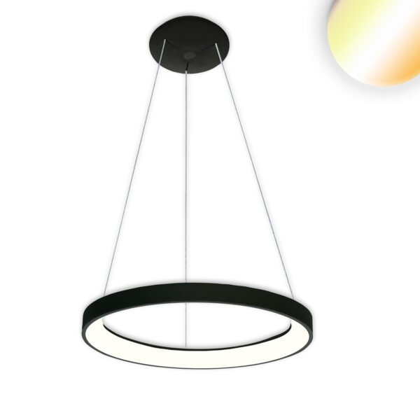 ISOLED 115647 LED Hängeleuchte Orbit 480, schwarz, 38W, rund, ColorSwitch 3000|3500|4000K, dimmbar