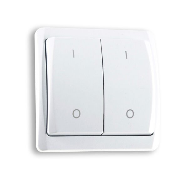 ISOLED 115917 IR-PANEL CONTROL 2-fach Funk-Wandsender, batteriebetrieben (A23 12V enthalten)