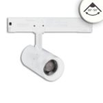 ISOLED 116116 3-Phasen Schienen-Strahler fokussierbar, 12W, 20°-55°, weiß matt, 4000K, DALI dimmbar