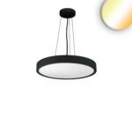 ISOLED 116167 LED Hängeleuchte UGR<19 2H, schwarz, 20W|30W, IP42, DN400, 2700|3000|4000K, dimmbar, inkl. Kabel