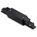 ISOLED 116222 3-Phasen DALI Mittel-Einspeisung für Aufbauschiene, schwarz