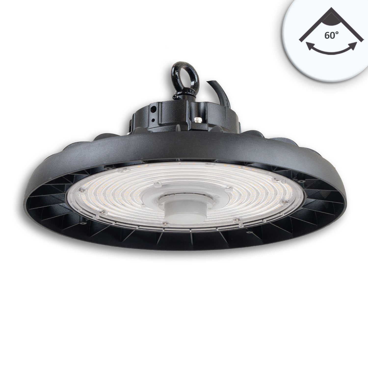 116427_1 ISOLED 116427 LED Hallenleuchte FL2, PowerSwitch 120W|150W|200W, 60°, IK10, IP65, 1-10V dimmbar, kaltweiß – Bild 1
