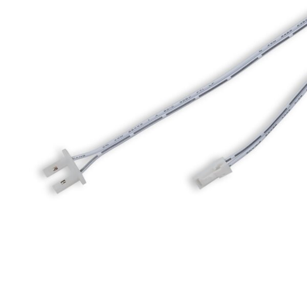 ISOLED 116662 Endkappe weiß für Surf12 Flat mit Einspeiser für FC-Flexband, 50cm Kabel + MiniAmp-Stecker, max. 3A