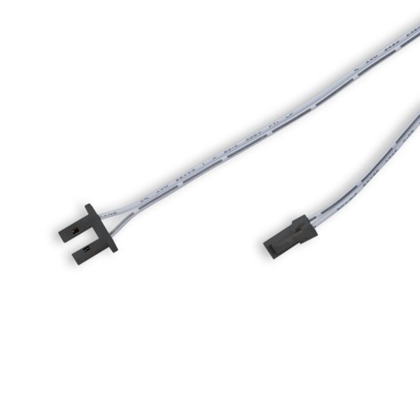 ISOLED 116663 Endkappe schwarz für Surf12 Flat mit Einspeiser für FC-Flexband, 50cm Kabel+MiniAmp-Stecker, max. 3A