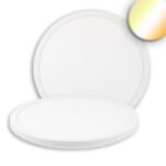 ISOLED 116714 LED Deckenleuchte Slim400 PRO, 25W, weiß, rund, IP44, DN400, 3000|4000|5000K, Up&Down