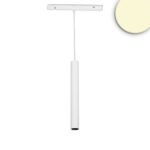 ISOLED 116757 Track48 Hängeleuchte Pipe weiß, 7W, 36°, UGR<19, 48V DC, 3000K, CRI90, DALI dimmbar