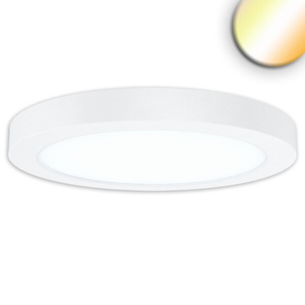 ISOLED 116830 LED Aufbau/Einbauleuchte Flex Pro DN300, 22W, weiß, 120lm/W, 3000|3500|4000K, dimmbar
