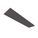 ISOLED 116907 Akustikabsorber H25 für Leuchtenrahmen mit Innenformat 320x1500mm, anthrazit