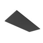 ISOLED 116909 Akustikabsorber H25 für Leuchtenrahmen mit Innenformat 592x1500mm, schwarz