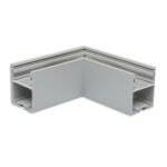 ISOLED 116970 LAMP30V1 90° Eck, geschweißt, 120x120mm, silber pulverbeschichtet, exkl. Cover