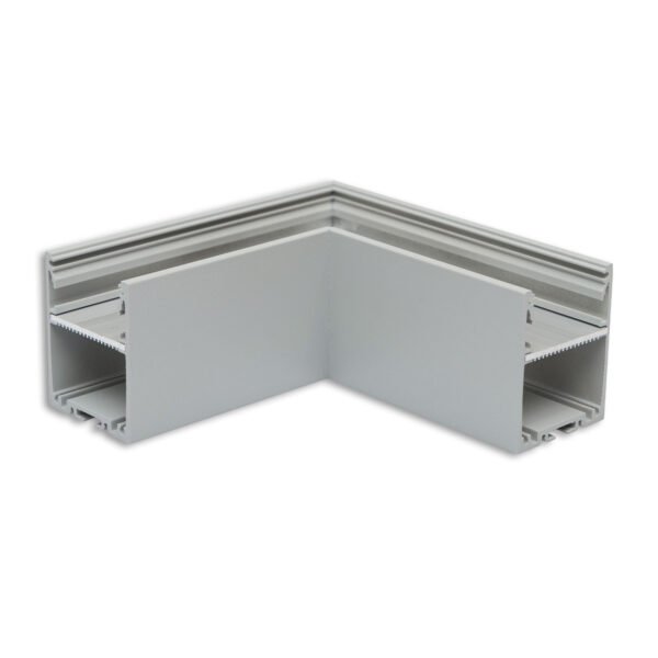 ISOLED 116970 LAMP30V1 90° Eck, geschweißt, 120x120mm, silber pulverbeschichtet, exkl. Cover