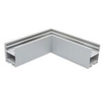 ISOLED 116973 LAMP30V2 90° Eck, geschweißt, 120x120mm, silber pulverbeschichtet, exkl. Cover