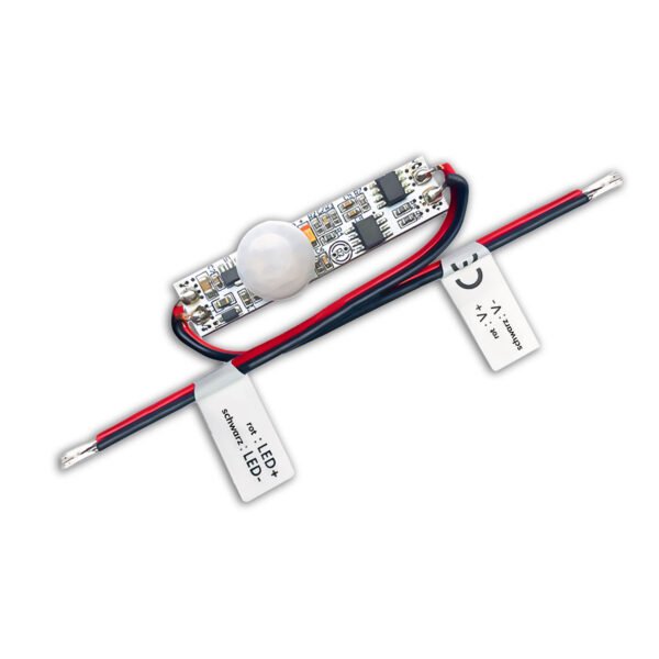ISOLED 117054 Mini PIR Bewegungssensor zum Einbau in LED-Lichtprofile, 12-24V DC 3A