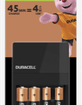 DURACELL 118577 Schnellladegerät für 4x AA/AAA Batterien incl. je 2 Stk NiMH Akkus AA / AAA 45M CHARGER CEF14 +2AA/2AAA Verpackungseinheit:1ST