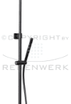 REGENWERK BPPAARRDS1SES Regenwerk Passion Duschsystem Softedge m. Thermostat., KB m. Feinregenf., schw.  Verpackungseinheit:1ST