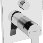 HANSA 8027  908 3 00 61 HA Einhebelmischer Fertigmontageset für Wanne/Brause HANSATWEN 8027 Rosette eckig Chrom  Verpackungseinheit:1ST