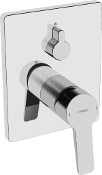 12fcb4b6-2412-4355-8321-000d477e9de2 HANSA 8027 908 3 00 61 HA Einhebelmischer Fertigmontageset für Wanne/Brause HANSATWEN 8027 Rosette eckig Chrom Verpackungseinheit:1ST – Bild 1