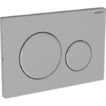GEBERIT 115.889.SN.1 GE Betaetigungsplatte Sigma20 2-Mengen ES gebuerstet, verschraubbar, round  Verpackungseinheit:1ST