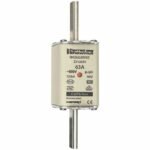 MERSEN Z212634 NH-Sicherungseinsatz, 63A, NH2, 500V, gL/gG(Ganzbereichs-Leitungsschutz/Ganzbereichs-Gerätesch.), Kombikennmelder