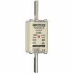 MERSEN M214670 NH-Sicherungseinsatz, 100A, NH2, 500V, gL/gG(Ganzbereichs-Leitungsschutz/Ganzbereichs-Gerätesch.), Kombikennmelder