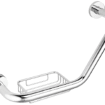 ALVA AQHGAK ALVA Una Haltegriff abgewinkelt mit Korb, reversibel, Chrom  Verpackungseinheit:1ST