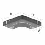 VERGOKAN B90.60.300 Bogen 90 Grad Kabelrinne H=60 B=300 sendzimir verzinkt  Verpackungseinheit:1ST