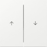 GIRA 329470 Wippe 2f Pfeil Flächenschalter Reinweiß  Verpackungseinheit:1ST