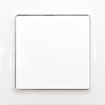 ELTAKO 30055715 Funktaster reinweiß glänzend 55x55mm bat terie- und leitungslos E-Design55 F2T55E-WG Verpackungseinheit:1ST