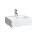 LAUFEN H8154320001041 Laufen LIVING CITY 815432 Handwaschbecken unterbaufähig  Sanitärkeramik weiß 450x380x140 1 Hahnloch mittig mit Überlauf ,  Verpackungseinheit:1ST