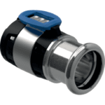 GEBERIT 620.333.00.1 GE FlowFit Uebergang Mapress Edelstahl mit Pressmuffe, d20 x 18mm 620333001 Verpackungseinheit:1ST