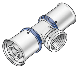 18e55d8a-c964-495a-8856-9ed70e4bde1f KE KELIT 71240I05 KMU447 KELOX-ULTRAX T-Stück mit Abgang IG 63x1" KMU447 Verpackungseinheit:1ST – Bild 1