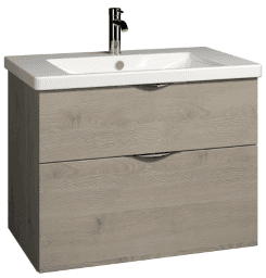 18ef559b-f5eb-416c-8640-517aef191a9b ALVA AQBMIDWTUSK6W ALVA Idea Unterschrank m. Keramik WT, 2 Auszüge, 83x64,5x49cm, Weiß Glanz Verpackungseinheit:1ST – Bild 1